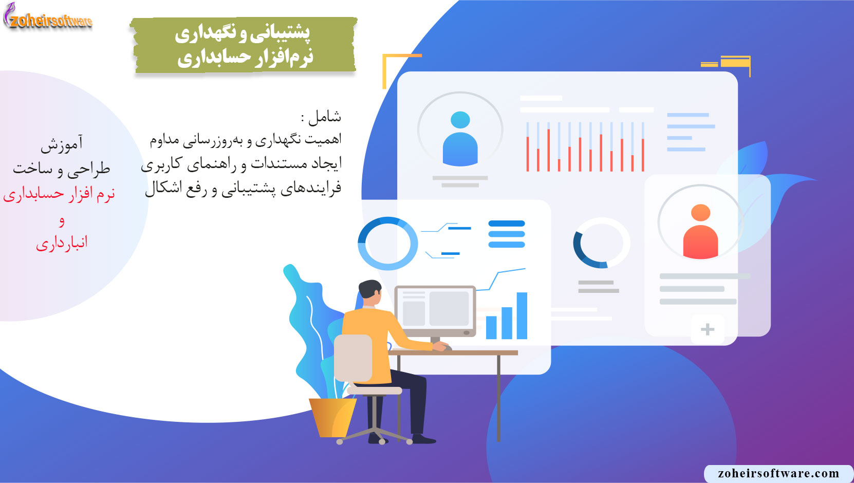 پشتیبانی و نگهداری نرم‌افزار حسابداری,اهمیت نگهداری و به‌روزرسانی مداوم نرم‌افزار,ایجاد مستندات و راهنمای کاربری