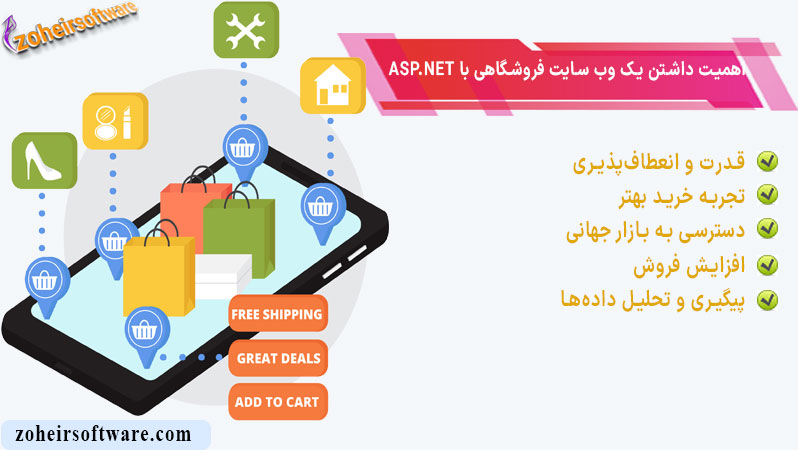 اهمیت داشتن یک وب سایت فروشگاهی با ASP.NET | قدرت و انعطاف&zwnj;پذیری ASP.NET | افزایش فروش
