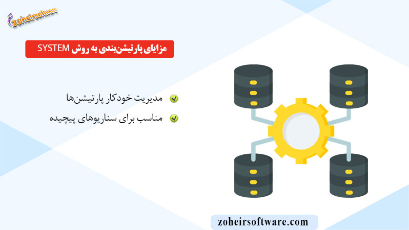 مزایای پارتیشن‌بندی به روش System