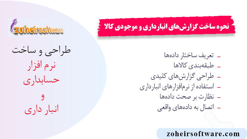 نحوه ساخت گزارش‌های انبارداری و موجودی کالا