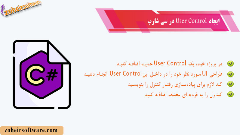 ایجاد User Control در سی شارپ