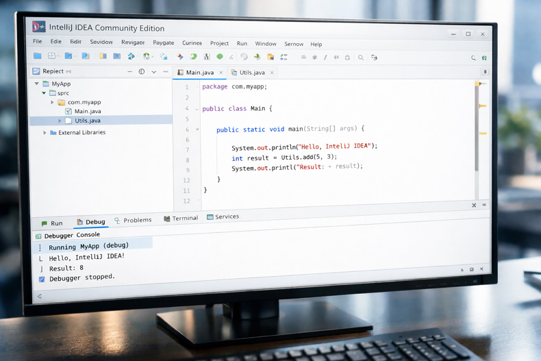 محیط توسعه یکپارچه IntelliJ IDEA Community Edition
