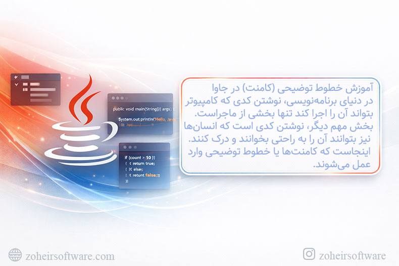 آموزش خطوط توضیحی (کامنت) در جاوا (Java Comment) آموزش خطوط توضیحی (کامنت) در جاوا (Java Comment)