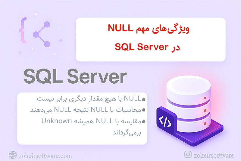 ویژگیهای مهم NULL در SQL Server ویژگیهای مهم NULL در SQL Server